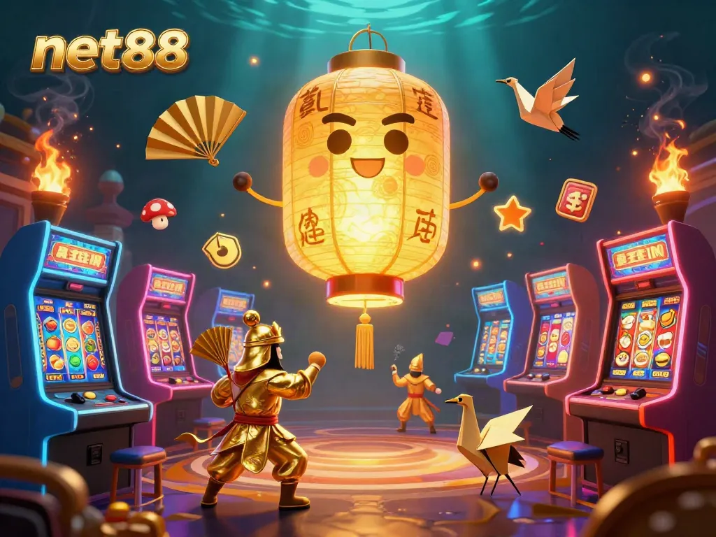 Experience exciting online gaming adventures at net88 with vibrant casino elements and dynamic characters.