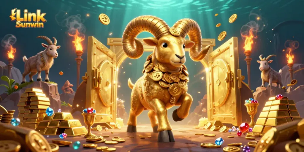 Experience thrilling gameplay with Link Sunwin, featuring golden rewards and vibrant casino action.