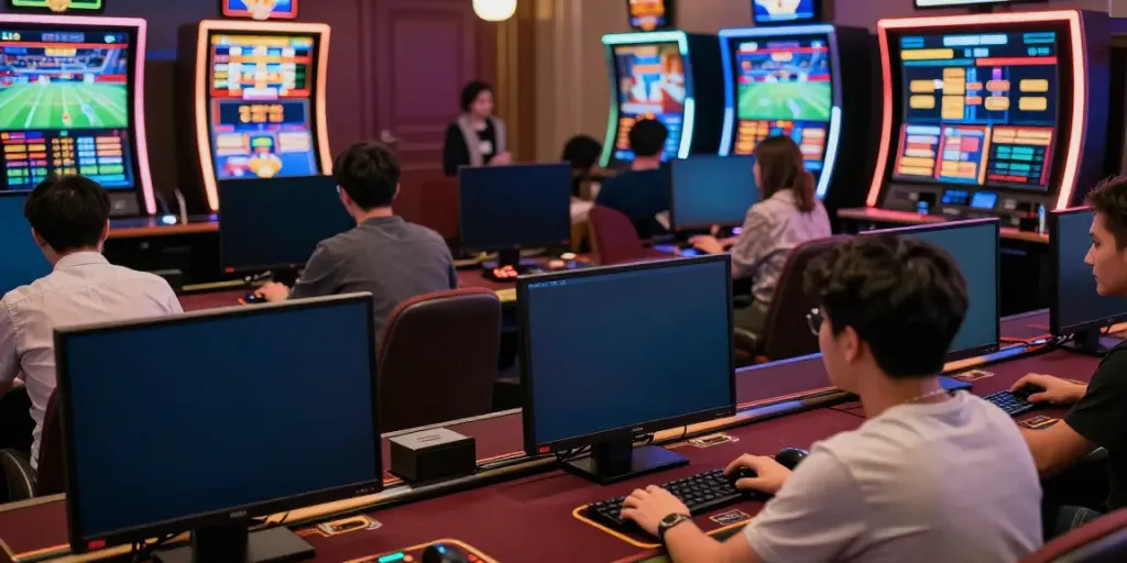 Engaged users at nhà cái da88 enjoying diverse online gaming experiences in 2026.