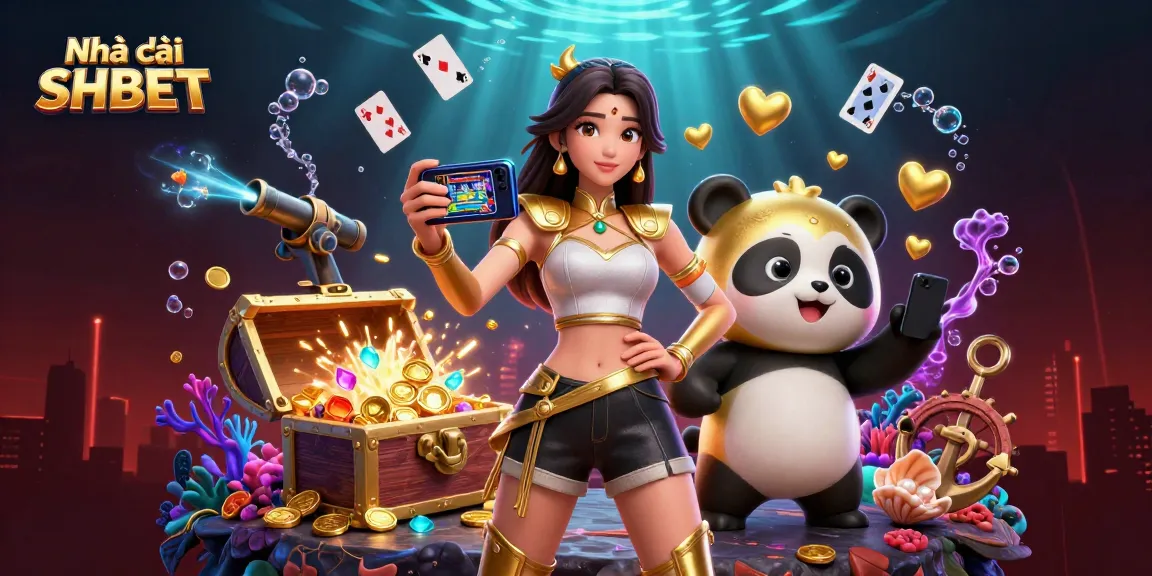 Experience exciting gaming with Nhà cái SHBET as a stylish Asian woman interacts with a casino game.