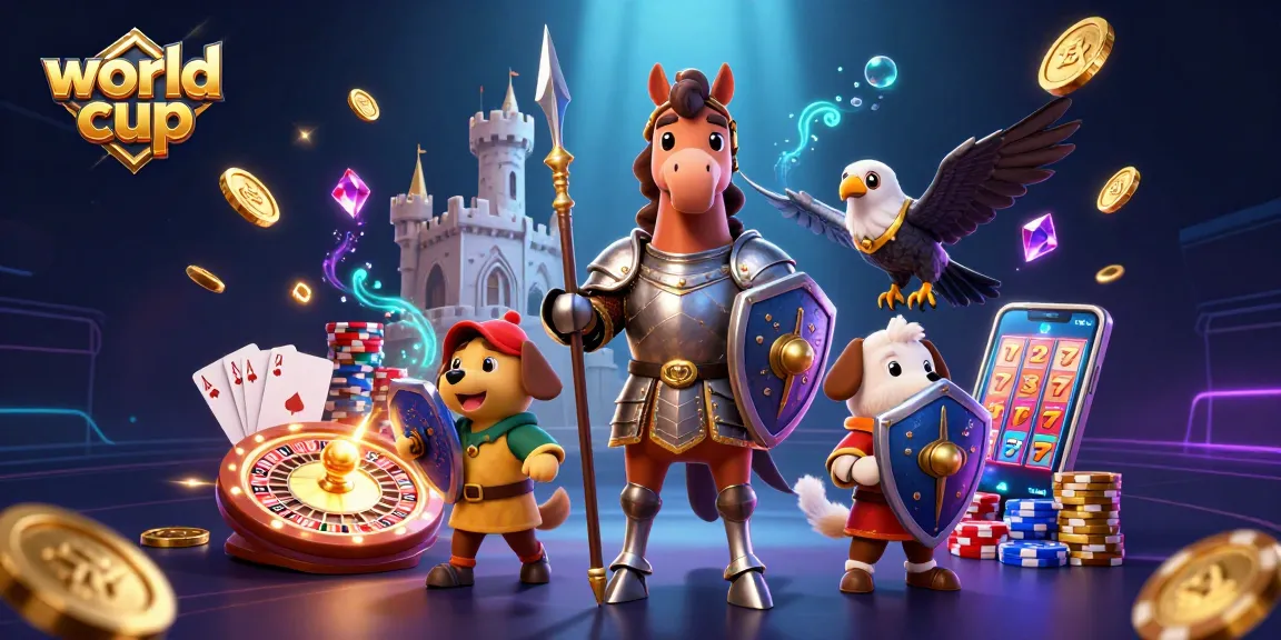 Bet on the world cup with excitement in a vibrant casino scene filled with action.
