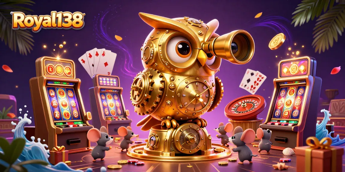Royal138 menawarkan akses mudah ke slot gacor online dengan fitur lengkap dalam ilustrasi menarik.