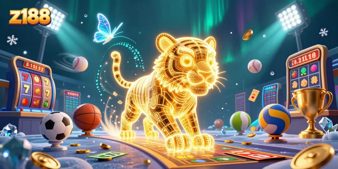 Experience immersive gaming at z188 with vibrant 3D casino elements and dynamic visuals.