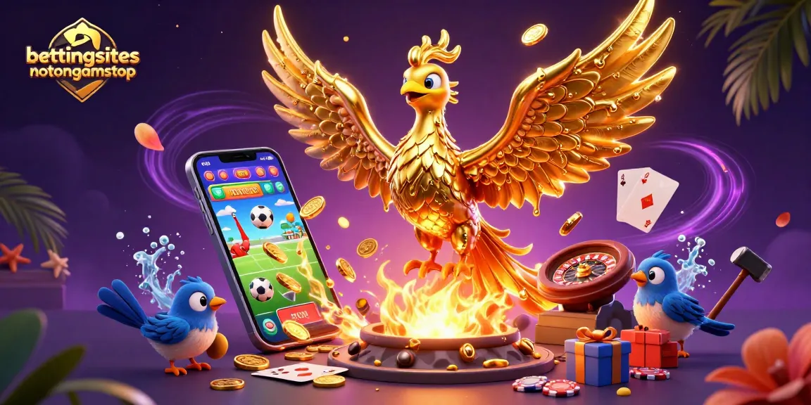 Bettingsitesnotongamstop showcases exciting gold betting with molten phoenix and dynamic gaming elements.